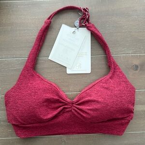 Bombshell Sportswear Garnet Red BACKLESS BRA